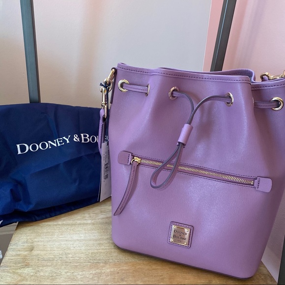 dooney saffiano drawstring